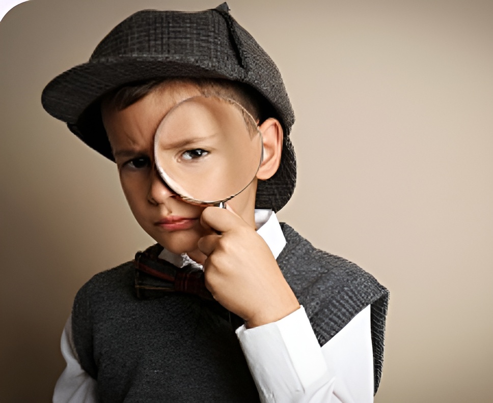 Kids at Drawing & Detective Mystery Mind Quest